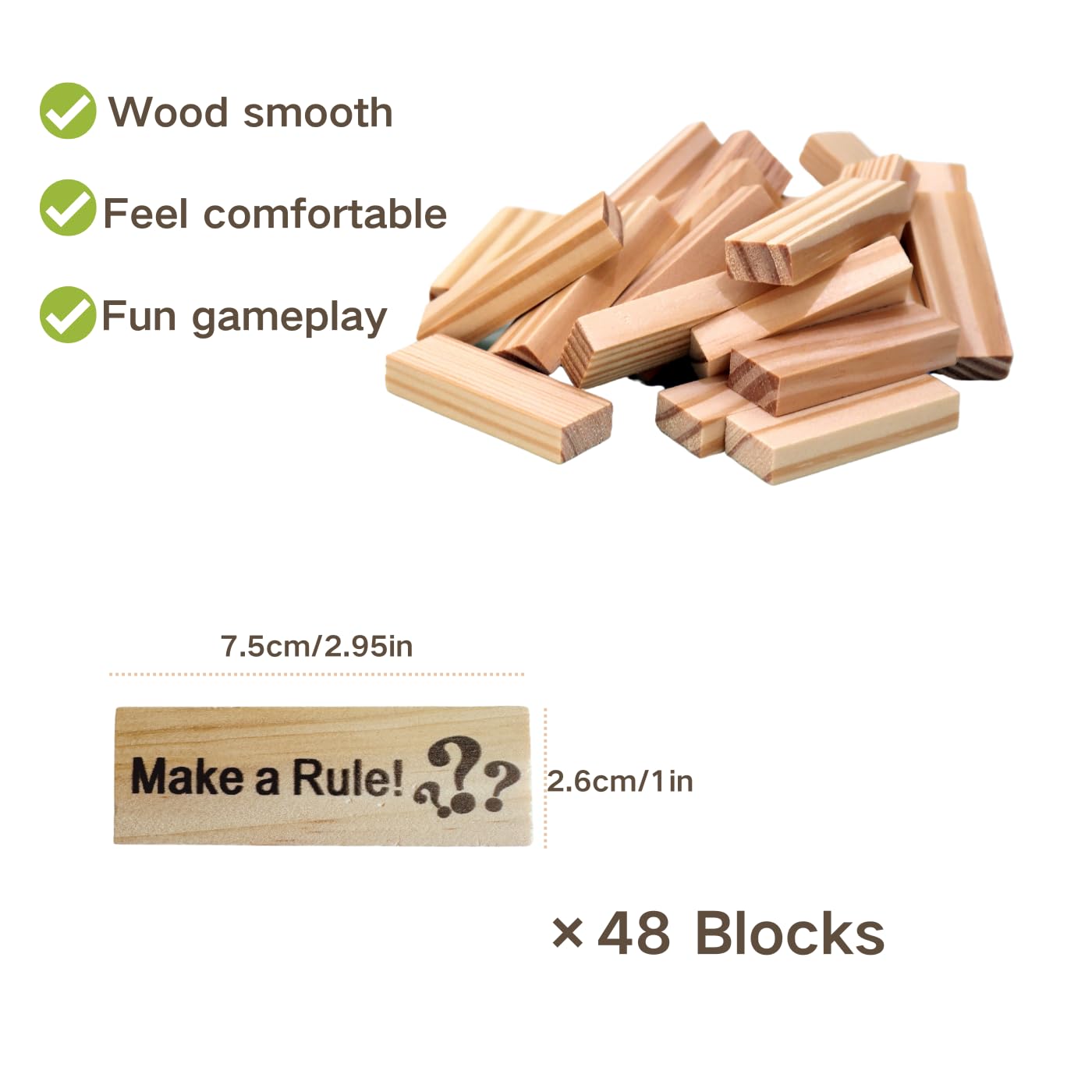 Foto 3 pulgar | Juego Lust Tower, Madera Apilable, 48 Bloques, Para Adultos - Venta Internacional.
