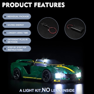 Foto 4 | Kit De Luces Led Para Lego Speed Champions Lotus Evija 76907 - Venta Internacional.