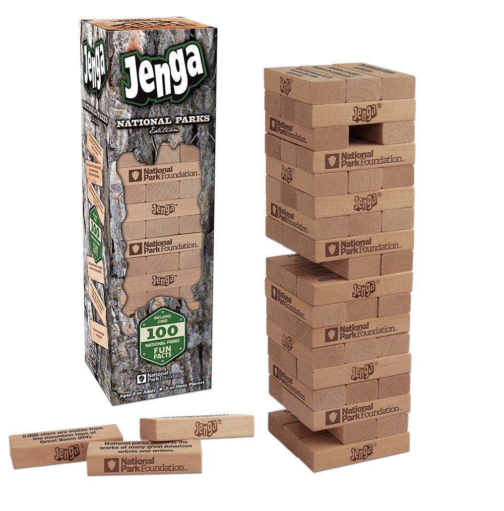 Foto 2 pulgar | Juego De Bloques De Madera Con Temática De Parques Nacionales Usaopoly Jenga - Venta Internacional.