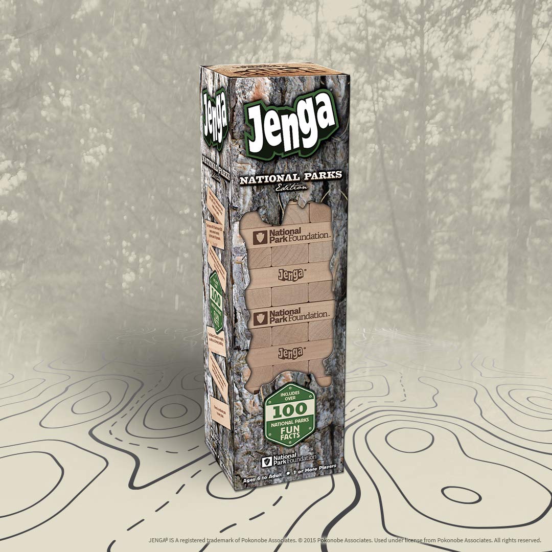 Foto 2 | Juego De Bloques De Madera Con Temática De Parques Nacionales Usaopoly Jenga - Venta Internacional.