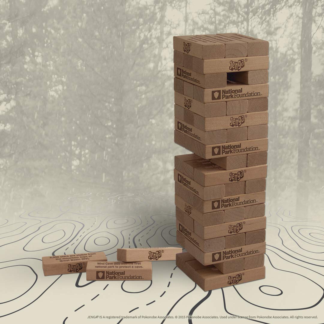 Foto 4 pulgar | Juego De Bloques De Madera Con Temática De Parques Nacionales Usaopoly Jenga - Venta Internacional.