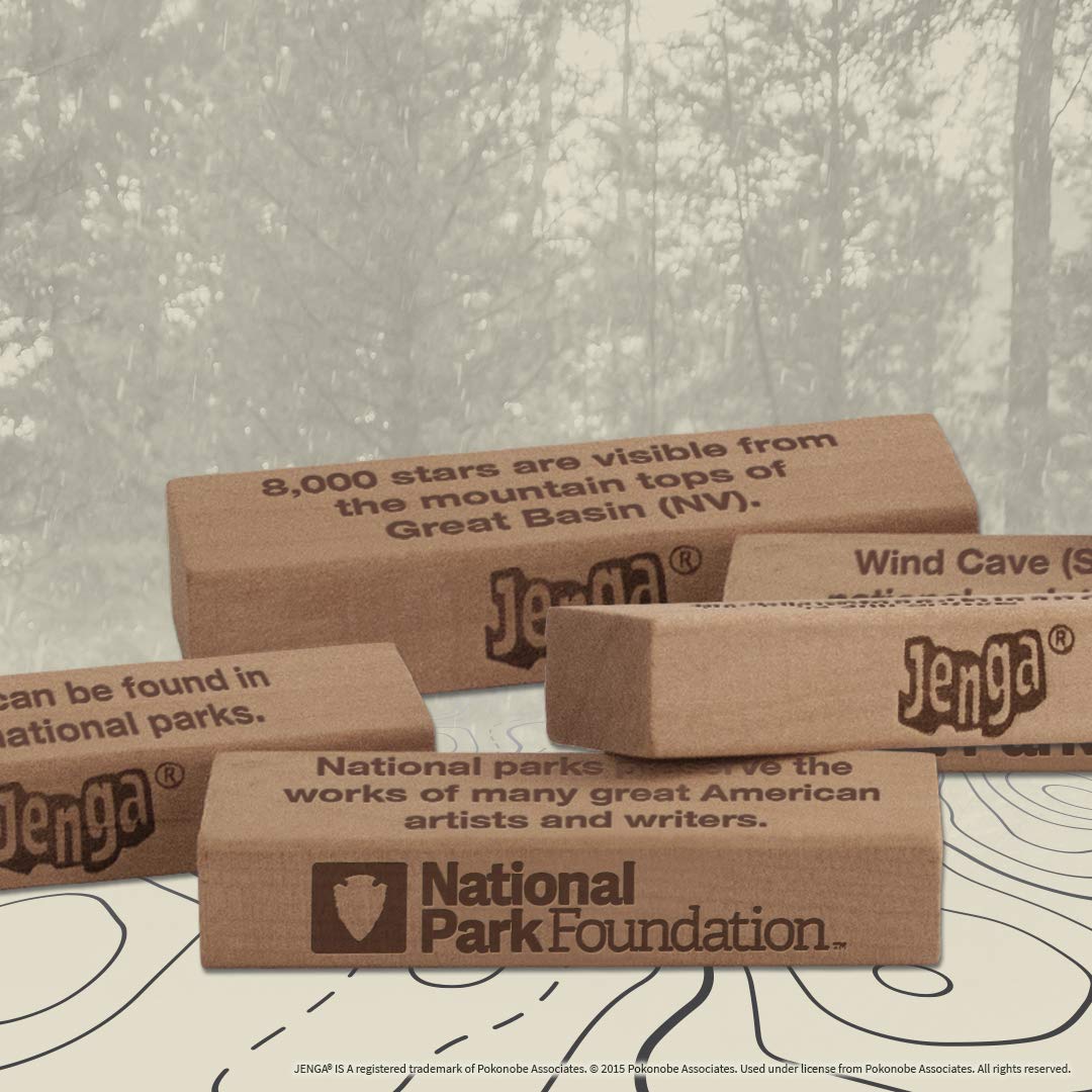 Foto 5 pulgar | Juego De Bloques De Madera Con Temática De Parques Nacionales Usaopoly Jenga - Venta Internacional.