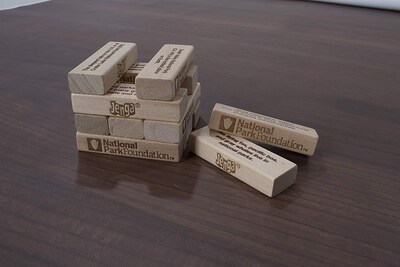 Foto 5 | Juego De Bloques De Madera Con Temática De Parques Nacionales Usaopoly Jenga - Venta Internacional.