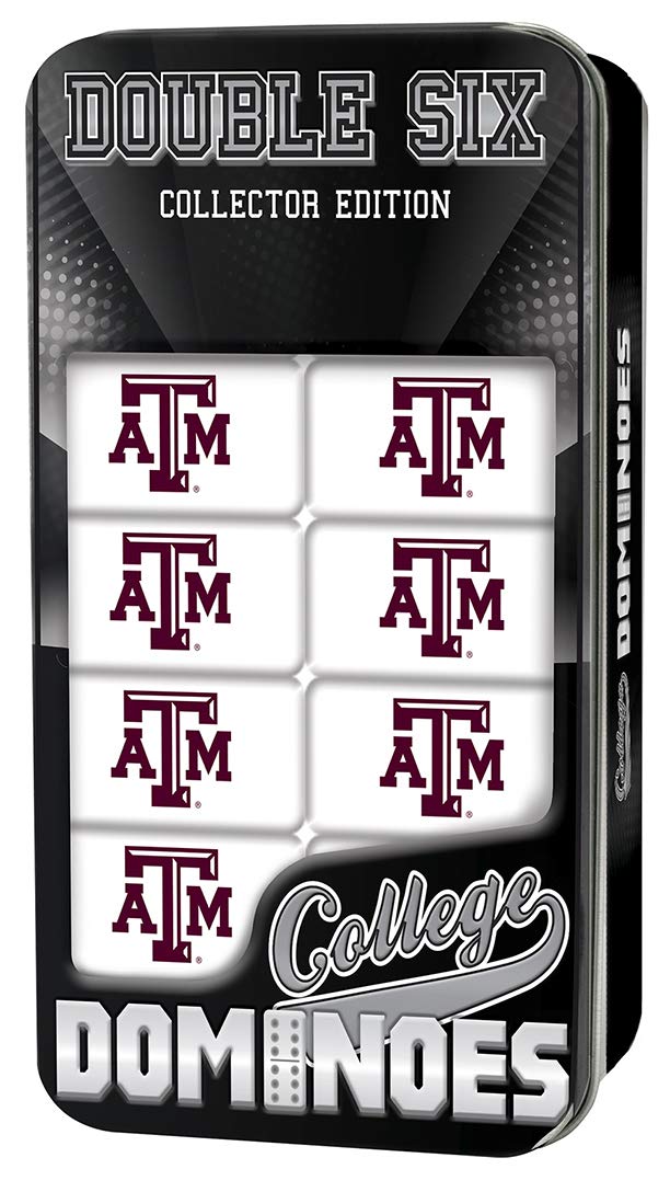 Foto 3 pulgar | Juego De Dominó Masterpieces Game Day Ncaa Texas A&m Aggies, 28 Piezas - Venta Internacional.