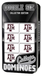Foto 2 | Juego De Dominó Masterpieces Game Day Ncaa Texas A&m Aggies, 28 Piezas - Venta Internacional.