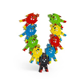 Foto 5 | Robots Apilables Schylling De Madera, 9 Unidades, Niños A Partir De 3 Años - Venta Internacional.