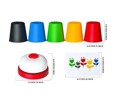 Foto 5 | Juego Rápido De Apilar Y Emparejar Vasos Colores