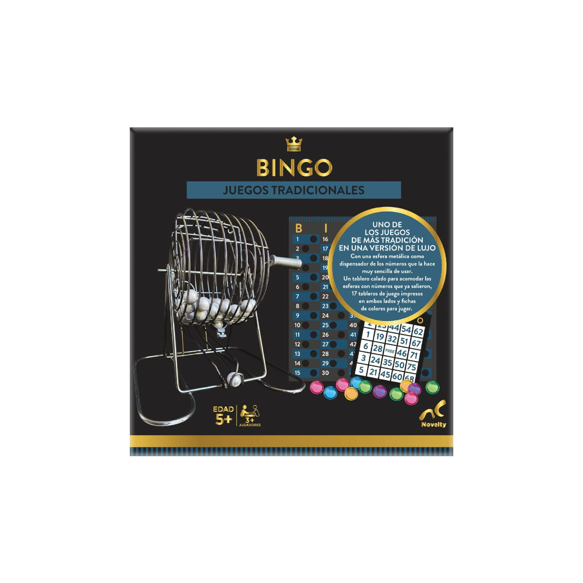 Foto 4 pulgar | Juego De Mesa Bingo Foil Novelty Jca-3300