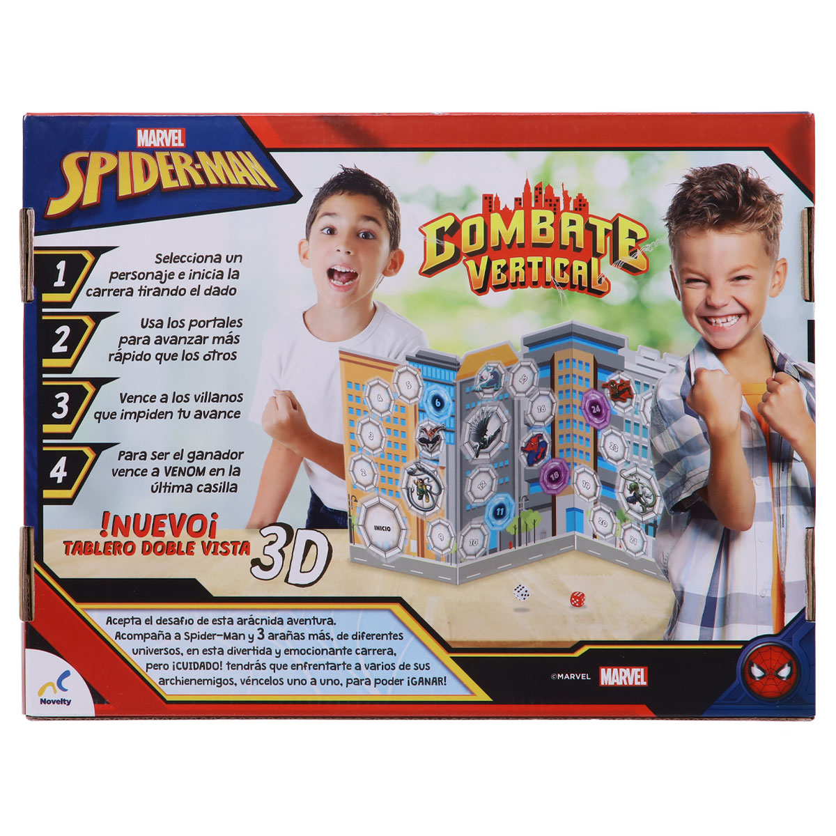 Foto 4 pulgar | Juego de Mesa Novelty Infantil Combate Vertical Spiderman