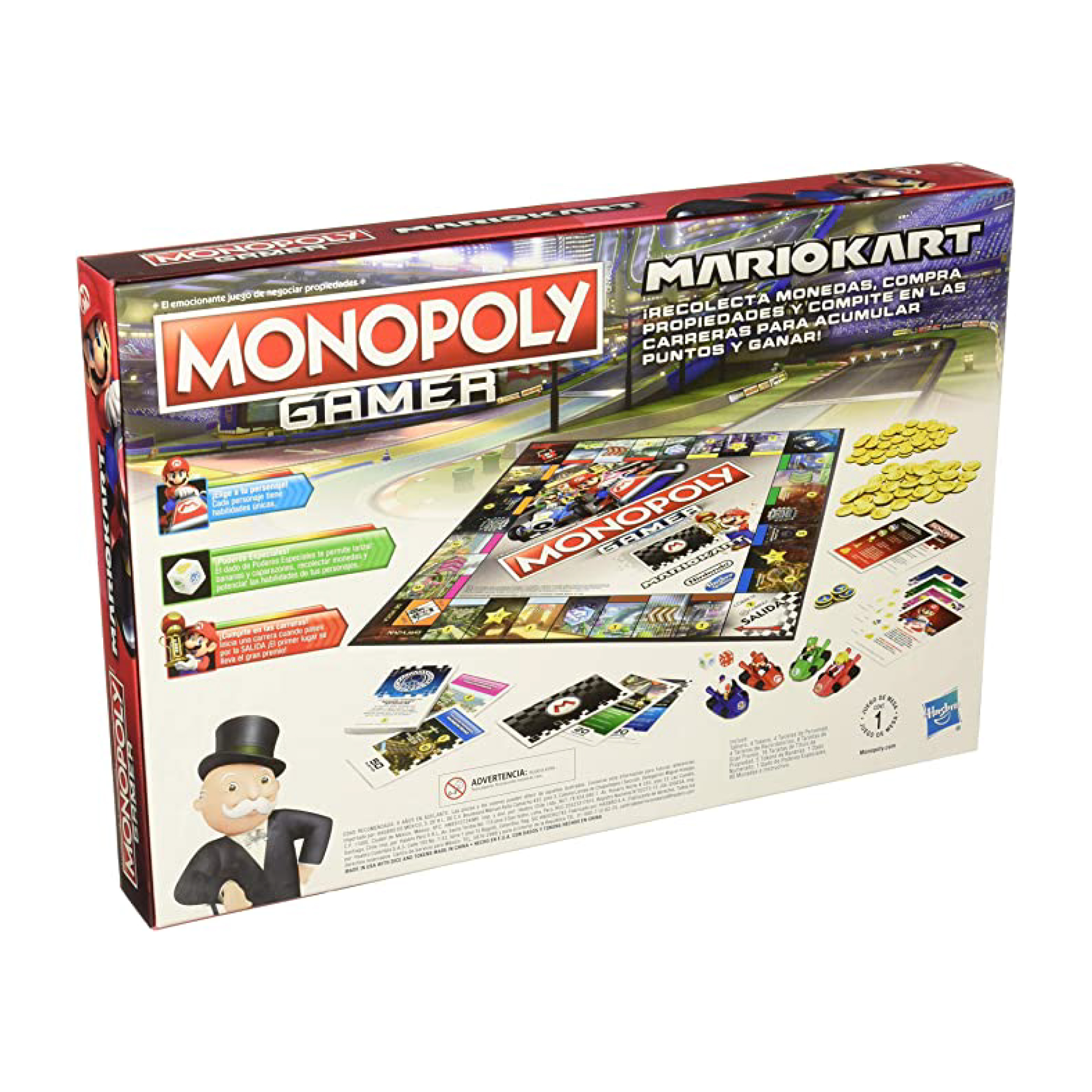 Foto 3 | Juego de Mesa Hasbro Monopoly Gamer Mario Kart