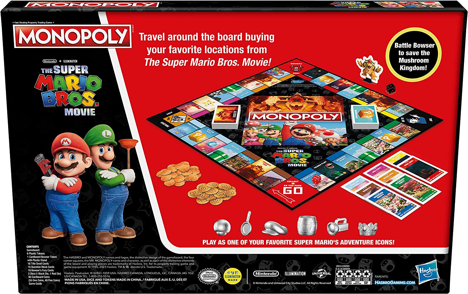 Foto 3 pulgar | Juego de Mesa Hasbro Monopoly The Super Mario Bros Movie