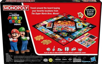 Foto 2 | Juego de Mesa Hasbro Monopoly The Super Mario Bros Movie