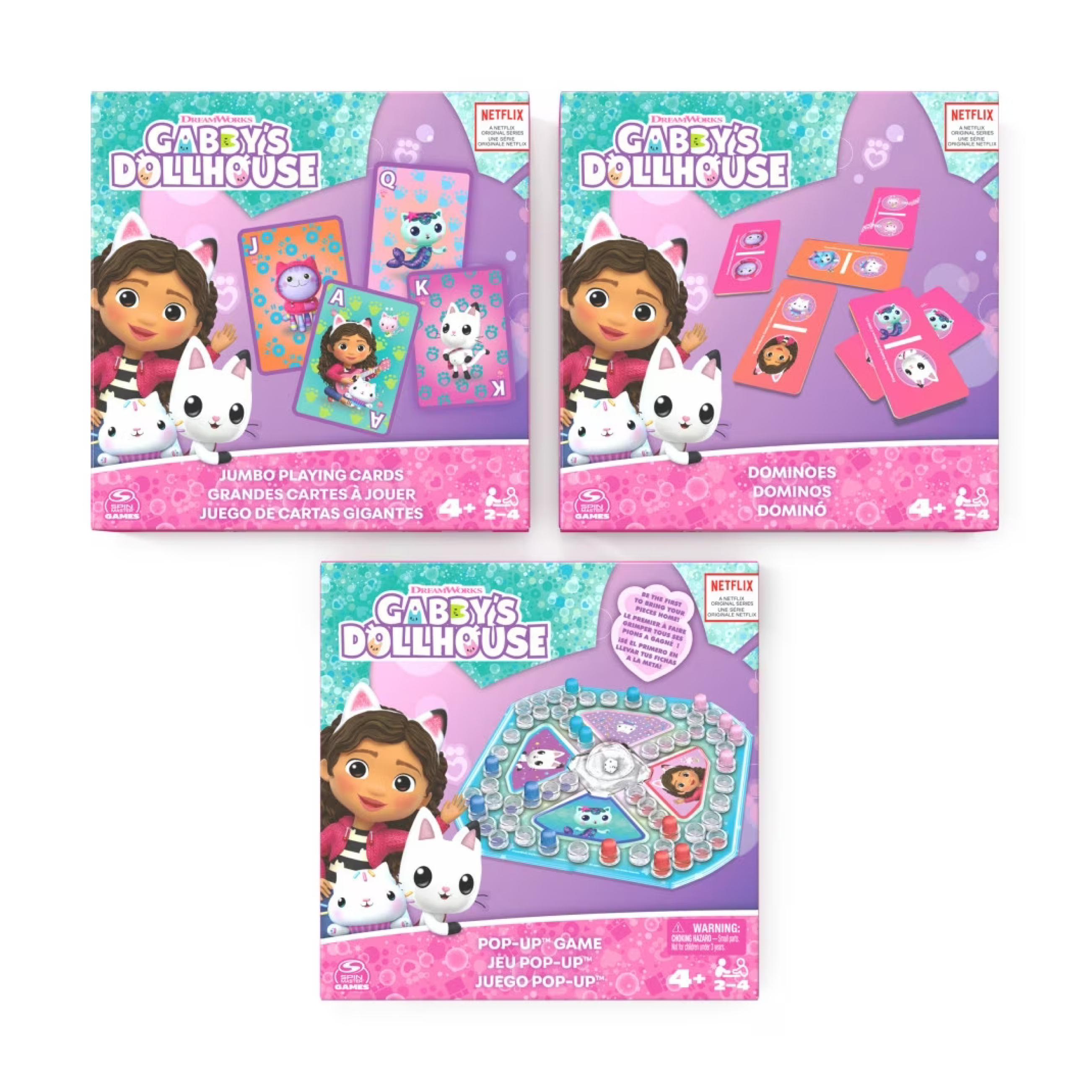 Set de 3 Juegos de Mesa La Casa de Muñecas de Gaby
