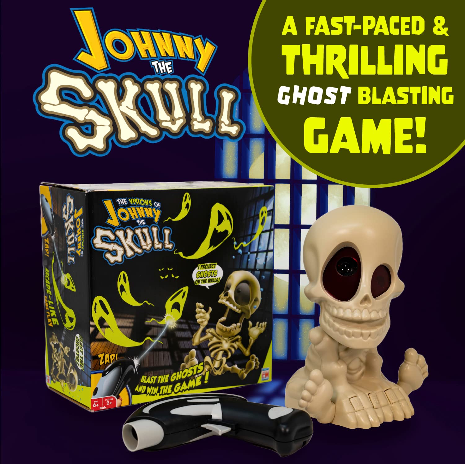 Foto 3 pulgar | Venta Internacional - Juego Ghost Blasting Fotorama Johnny The Skull con Proyección
