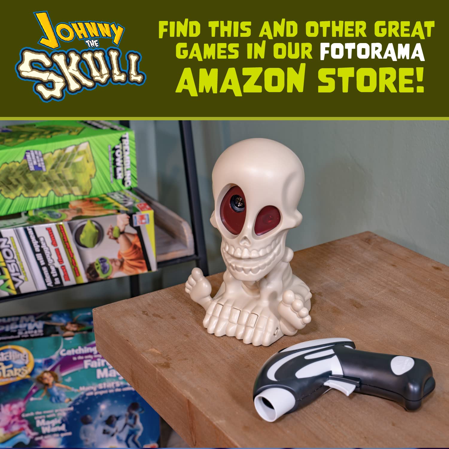 Foto 7 pulgar | Venta Internacional - Juego Ghost Blasting Fotorama Johnny The Skull con Proyección