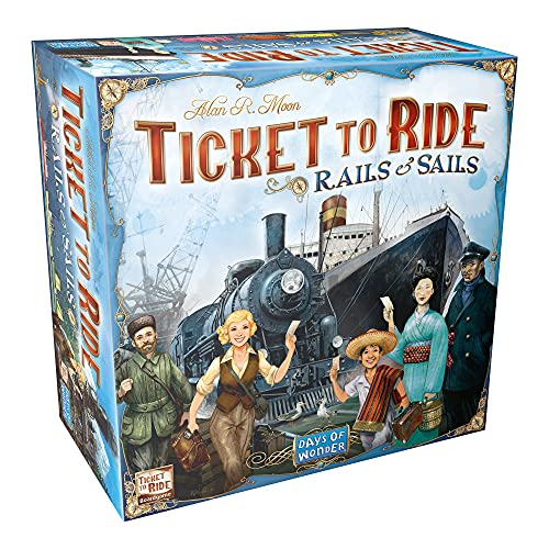 Venta Internacional - Boleto De Juego De Mesa Para Ride Rails & Sails | Familia De Más De 10 Años