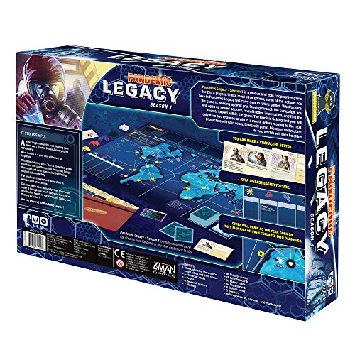 Foto 3 pulgar | Venta Internacional - Juego de Mesa Pandemic Legacy Season 1 Blue Edition Z-Man Games