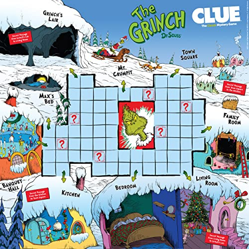 Foto 9 pulgar | Venta Internacional - Juego de Mesa Usapoly Clue: Cómo El Grinch Robó La Navidad