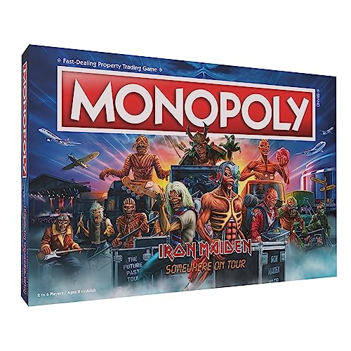 Foto 2 pulgar | Venta Internacional - Juego de Mesa Usaopoly Monopoly Iron Maiden