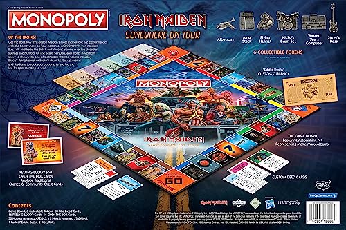 Foto 5 pulgar | Venta Internacional - Juego de Mesa Usaopoly Monopoly Iron Maiden