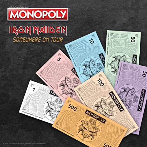 Foto 9 pulgar | Venta Internacional - Juego de Mesa Usaopoly Monopoly Iron Maiden