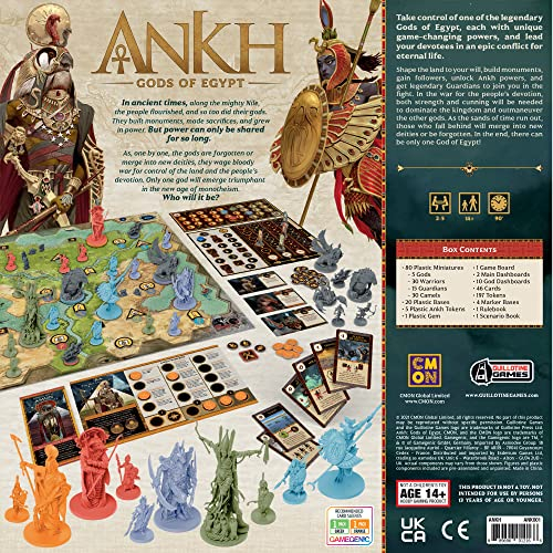 Foto 4 pulgar | Venta Internacional - Juego De Mesa Cmon Ankh: Mitología Estratégica