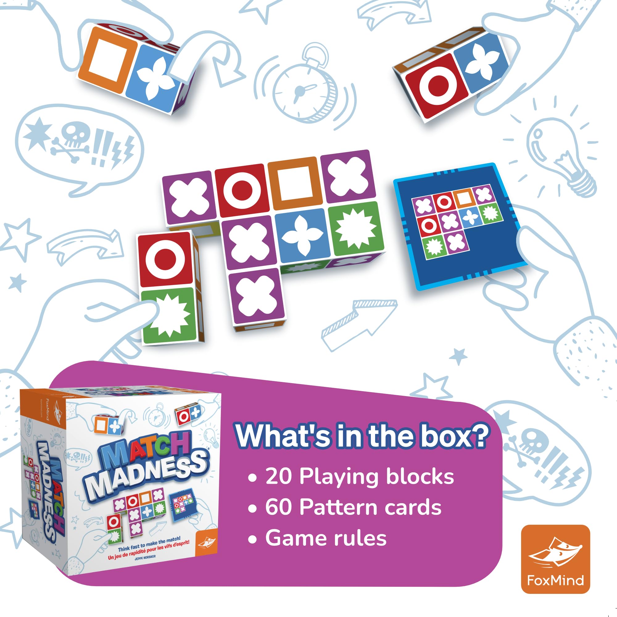 Foto 7 pulgar | Venta Internacional - Juego De Mesa Foxmind Match Madness Family Age 7+