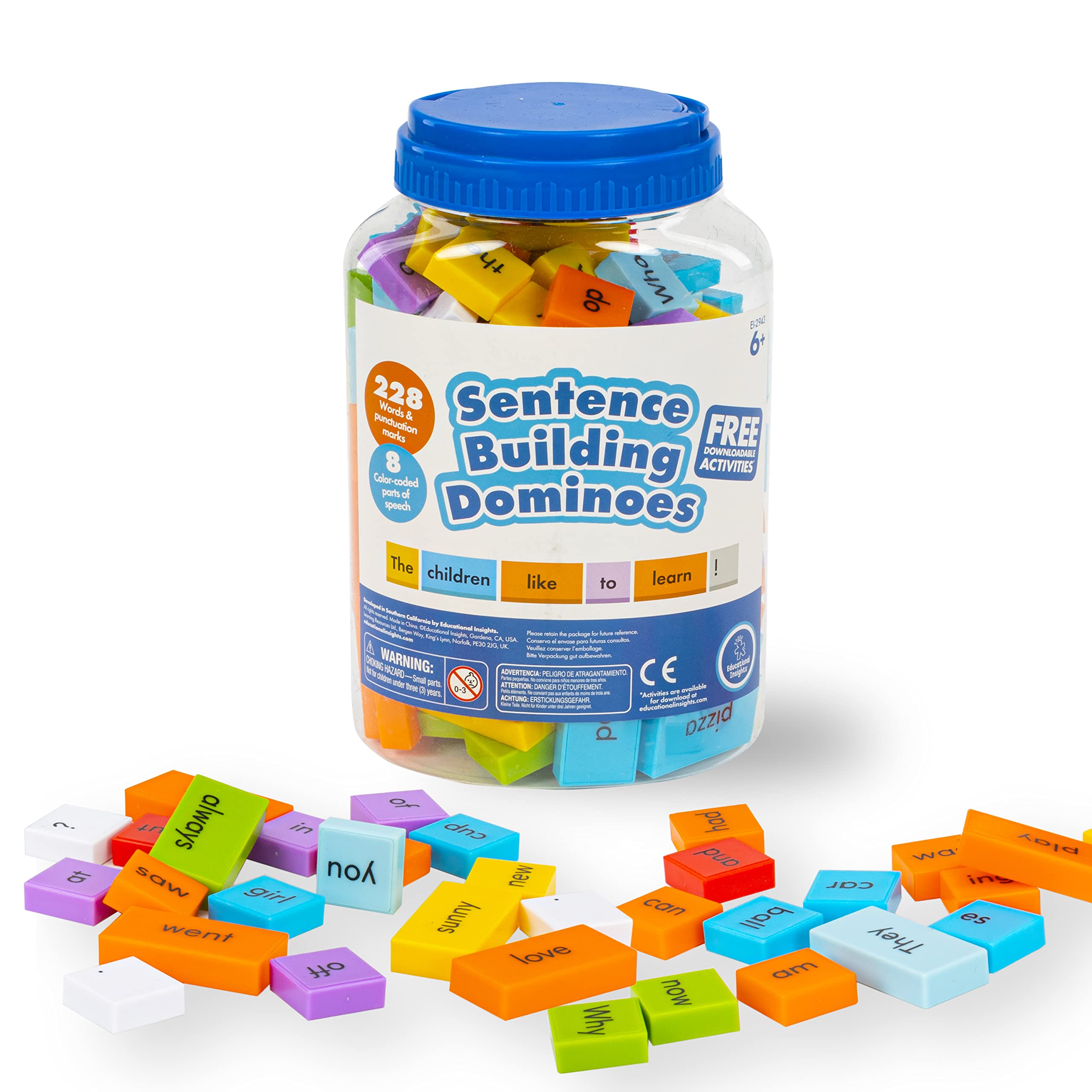 Foto 2 pulgar | Venta Internacional - Sentence Building Dominoes Educational Insights