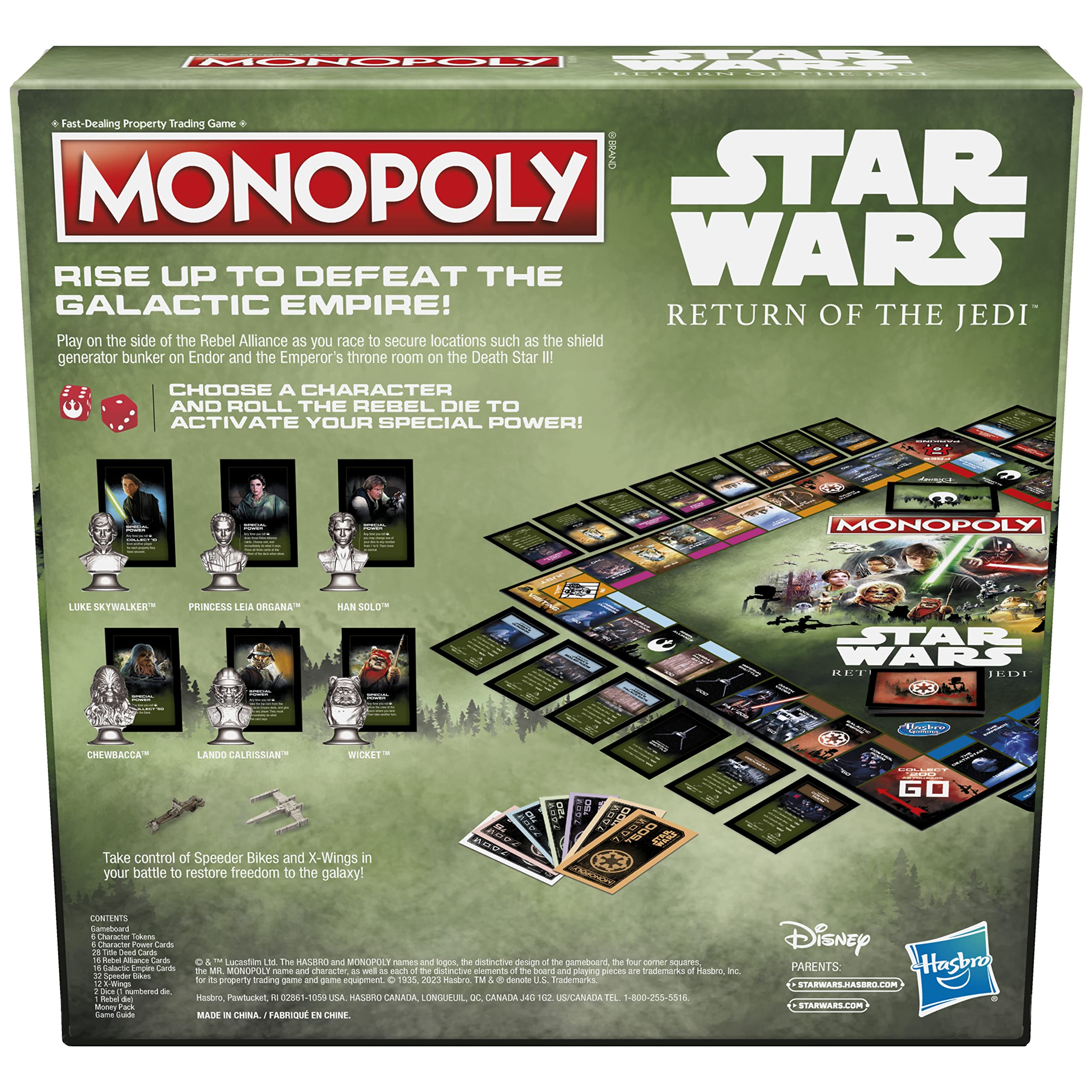 Foto 3 pulgar | Venta Internacional - Juego de Mesa Monopoly Star Wars Return Of The Jedi Edition