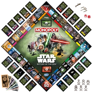 Foto 3 | Venta Internacional - Juego de Mesa Monopoly Star Wars Return Of The Jedi Edition