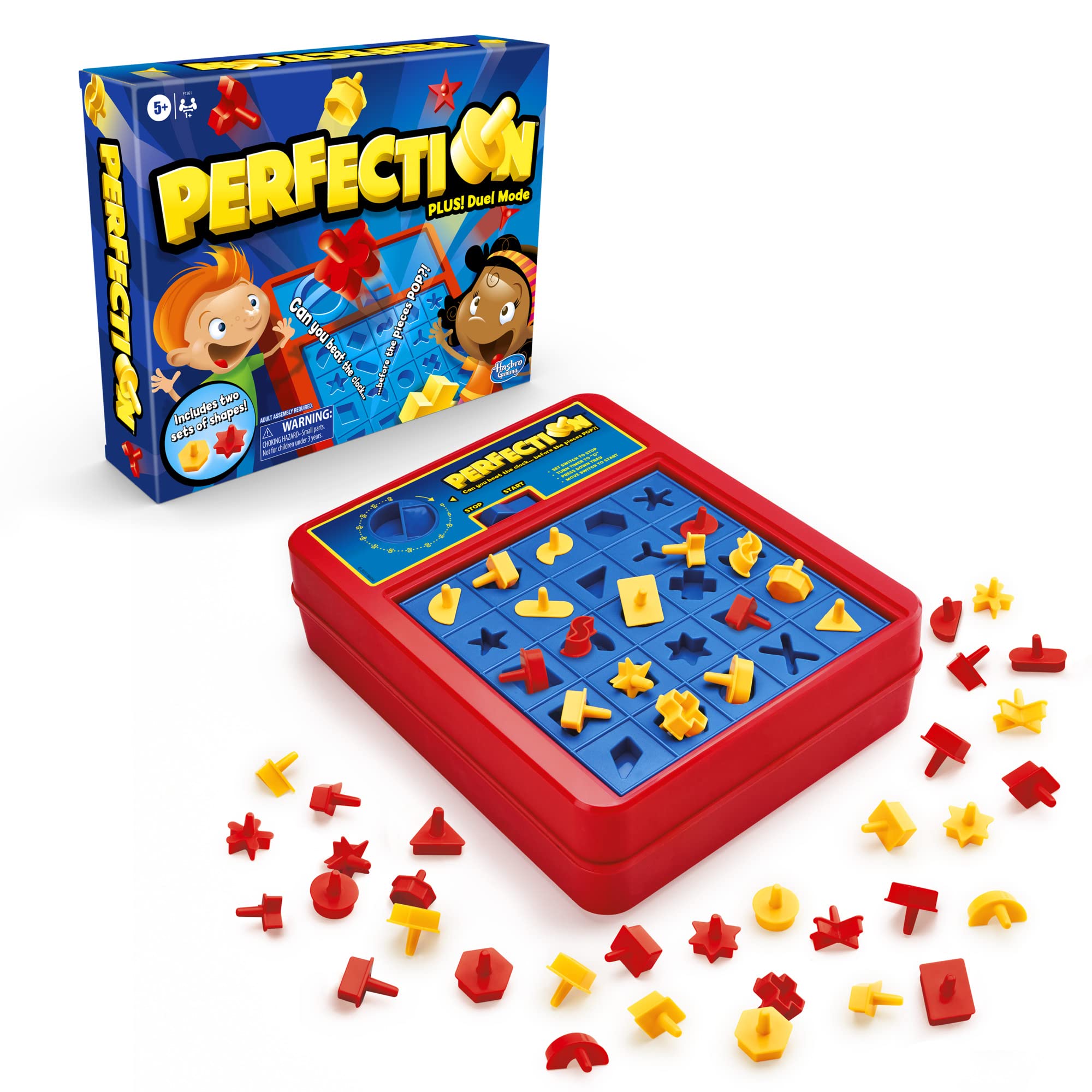 Foto 2 pulgar | Venta Internacional - Juego De Mesa Hasbro Gaming Perfection Plus Para 2 Jugadores En Modo Duelo