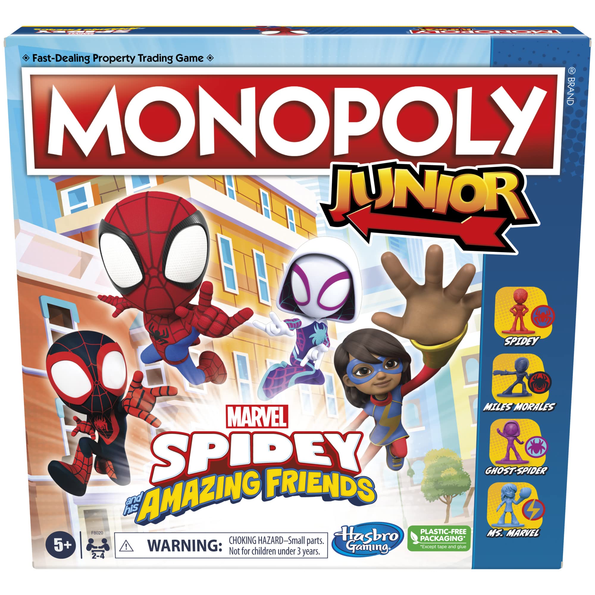 Foto 2 pulgar | Venta Internacional - Juego De Mesa Monopoly Junior Marvel Spidey & Friends 5+ Years