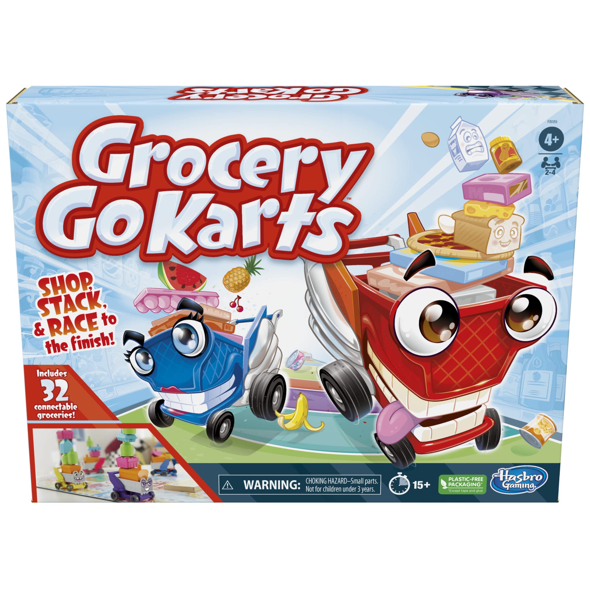 Foto 2 pulgar | Venta Internacional - Juego de Mesa Hasbro Gaming Grocery Go Karts para Niños Mayores de 4 Años