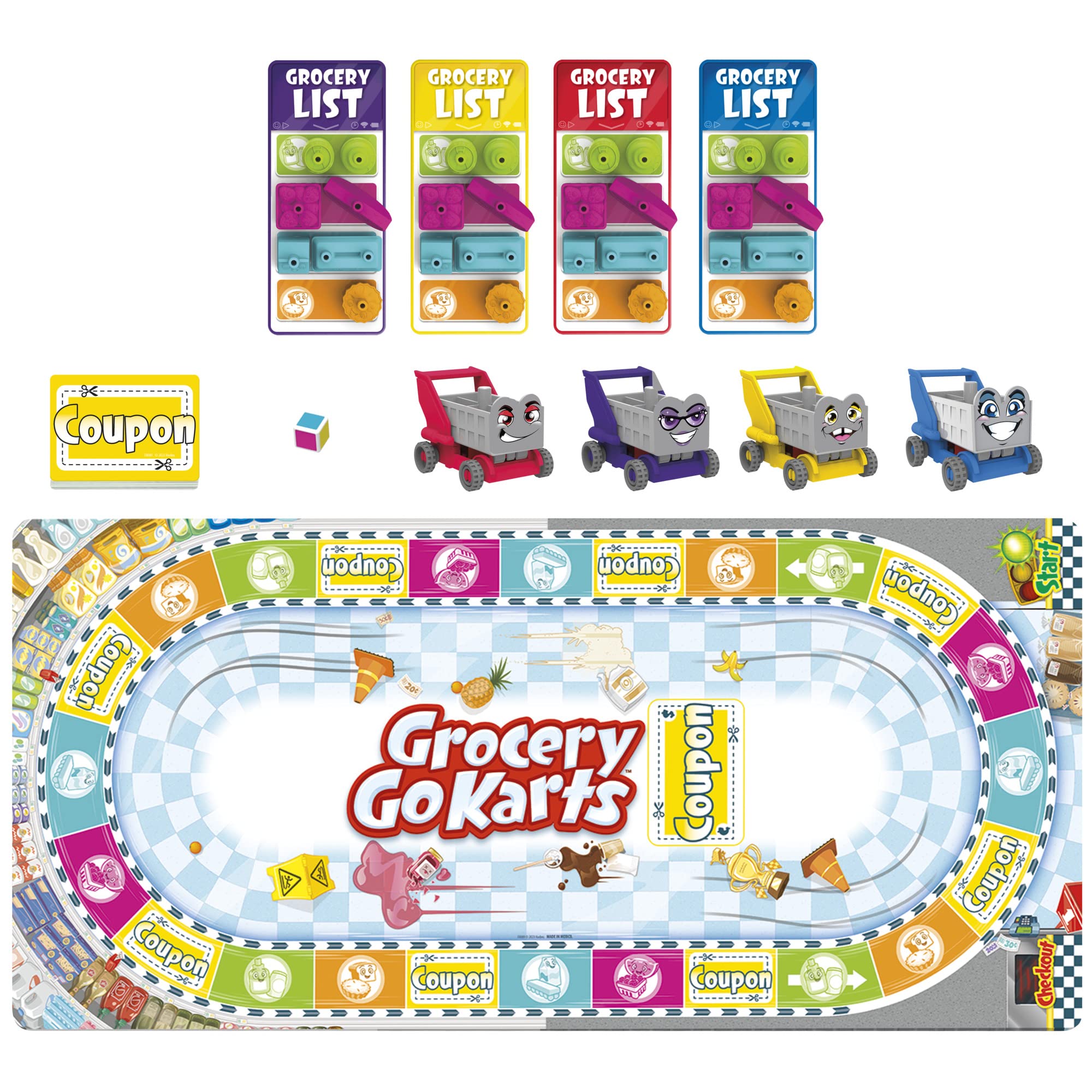 Foto 4 pulgar | Venta Internacional - Juego de Mesa Hasbro Gaming Grocery Go Karts para Niños Mayores de 4 Años