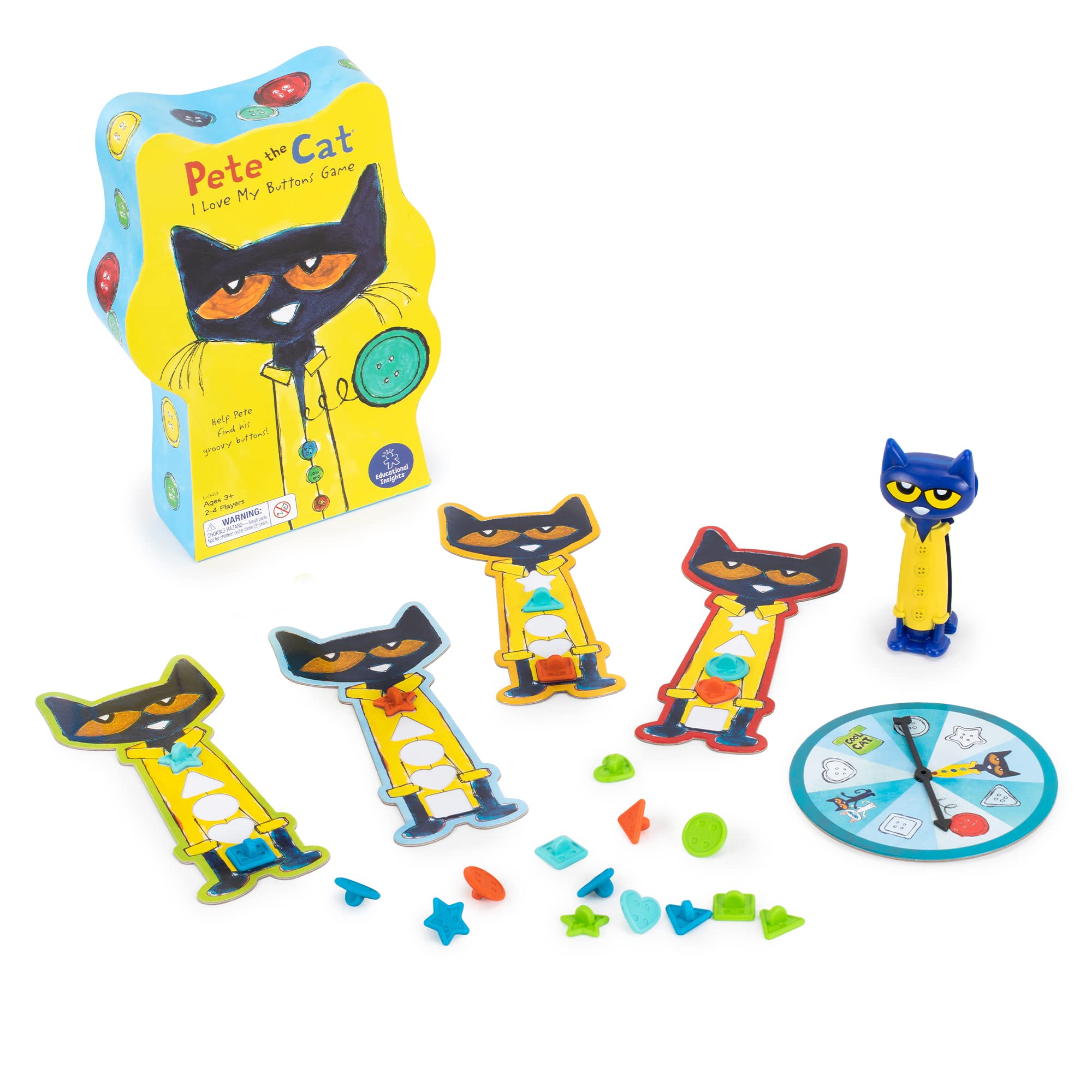 Foto 8 pulgar | Venta Internacional - Juego de Mesa Educational Insights Pete The Cat I Love My Buttons