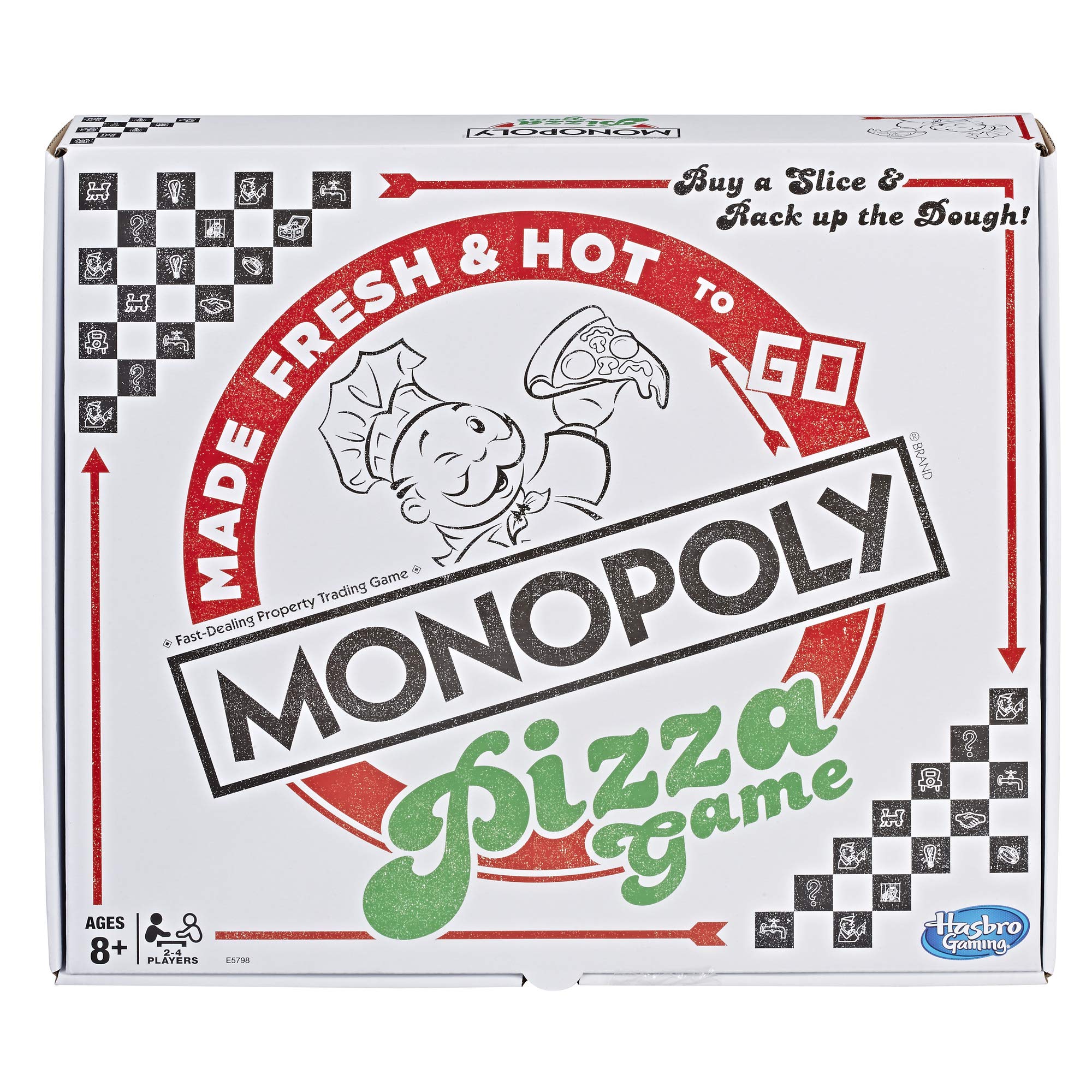 Foto 6 pulgar | Venta Internacional - Juego de Mesa Monopoly Pizza para Niños Mayores de 8 Años con Fichas de Pizza