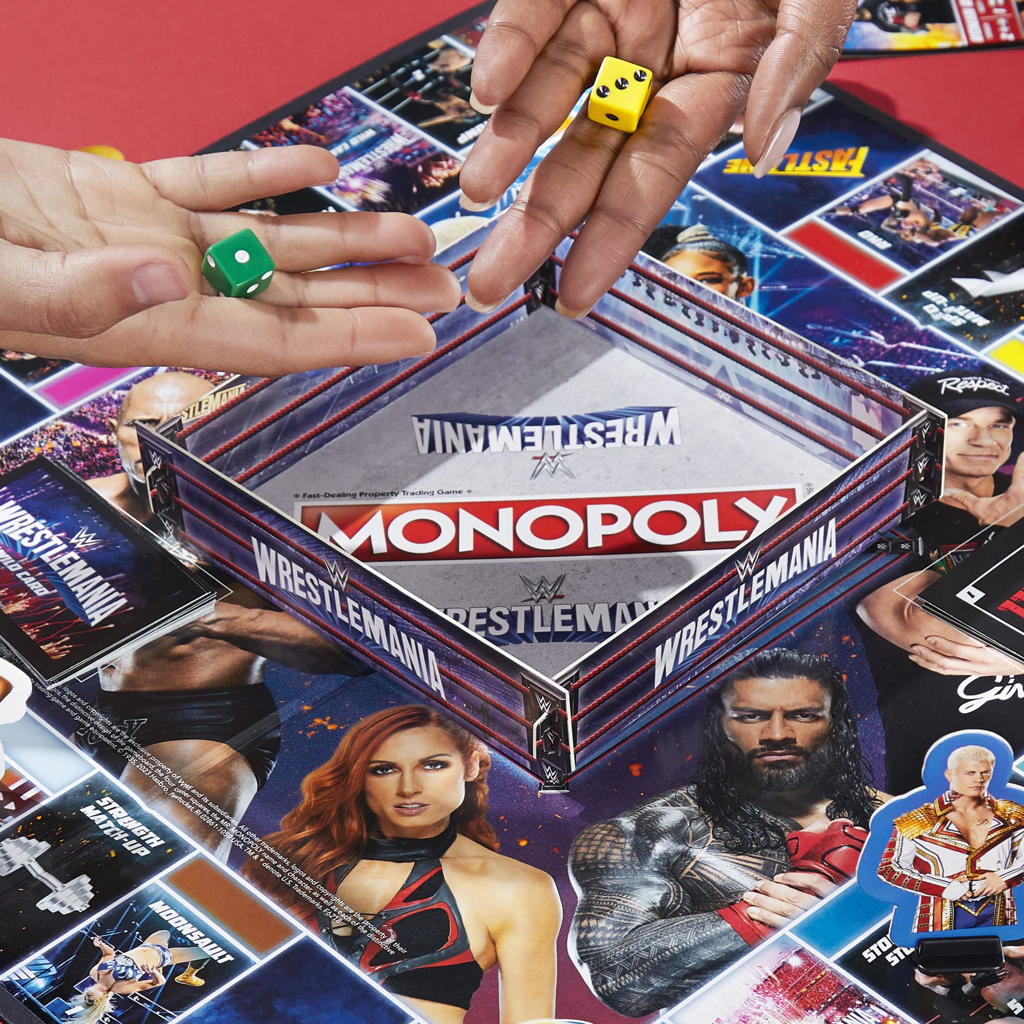 Foto 6 pulgar | Venta Internacional - Juego De Mesa Monopoly Wrestlemania Edition Hasbro