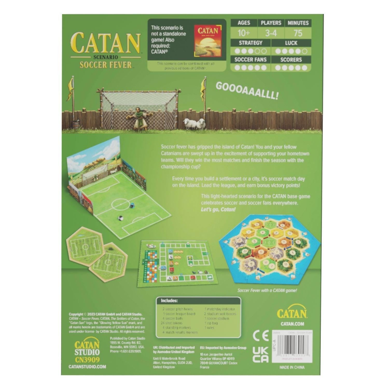 Foto 7 pulgar | Venta Internacional - Juego De Mesa De Expansión De Escenarios Catan Soccer Fever | Catan