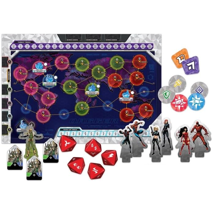 Foto 2 | Venta Internacional - Juego De Mesa Fantasy Flight Games Marvel D.a.g.g.e.r. Super He