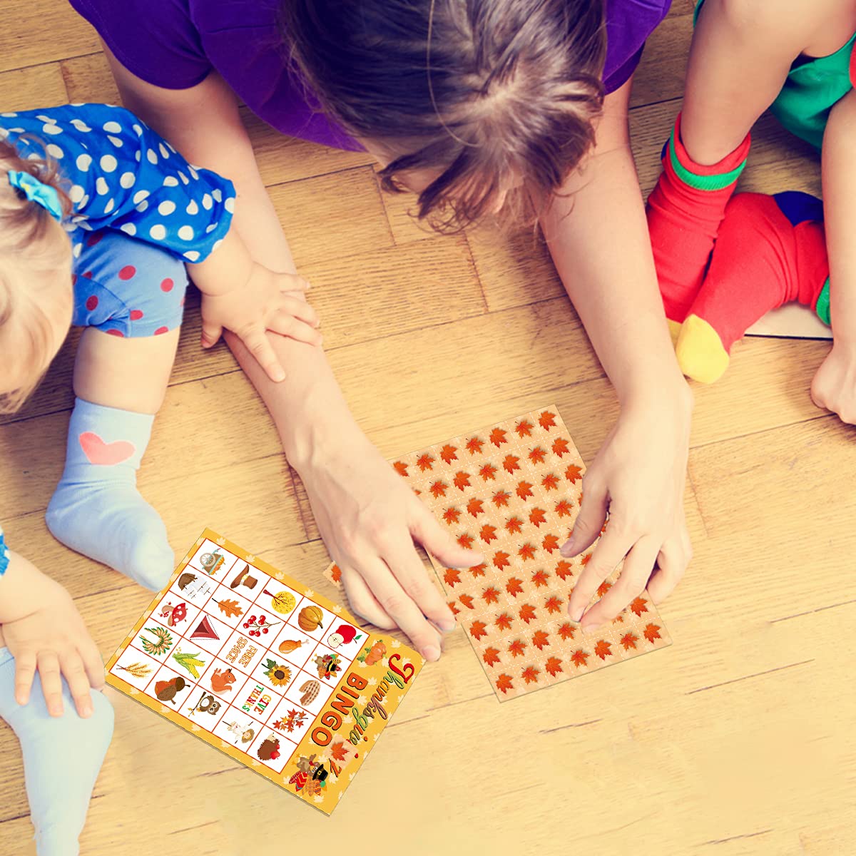 Foto 7 pulgar | Venta Internacional - Juego De Bingo De Acción De Gracias Fancy Land Para 24 Jugadores Para Niños