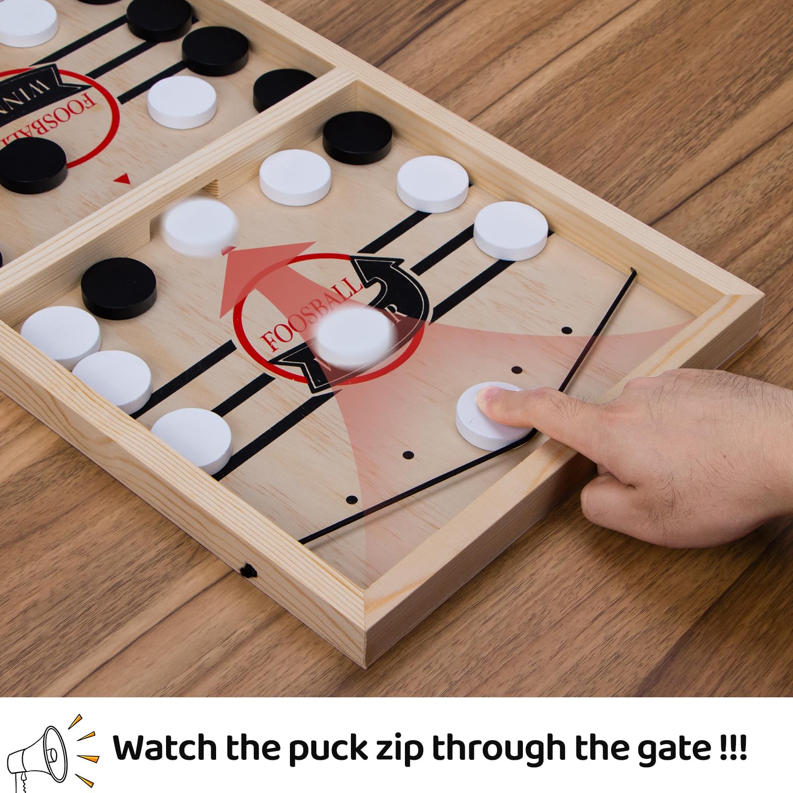 Foto 4 pulgar | Venta Internacional - Juego De Mesa Fast Sling Puck Game Super Sling Puck De Madera