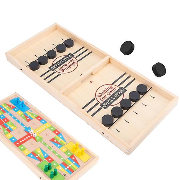 Foto 2 pulgar | Venta Internacional - Juego De Mesa De Madera Para Jugar Dos En Uno: Ajedrez Y Ajedrez Volador