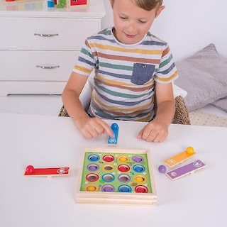 Foto 3 | Venta Internacional - Maceta De Madera Game Bigjigs Toys Para Niños De Más De 3 Años