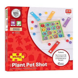 Foto 5 | Venta Internacional - Maceta De Madera Game Bigjigs Toys Para Niños De Más De 3 Años