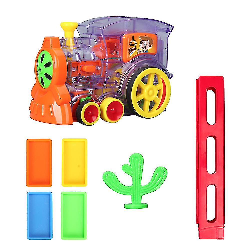 Foto 2 pulgar | Venta Internacional - Juego De Juguetes Domino Train De 83 Piezas Para Niños Con Tren, Dominó Y Cactus