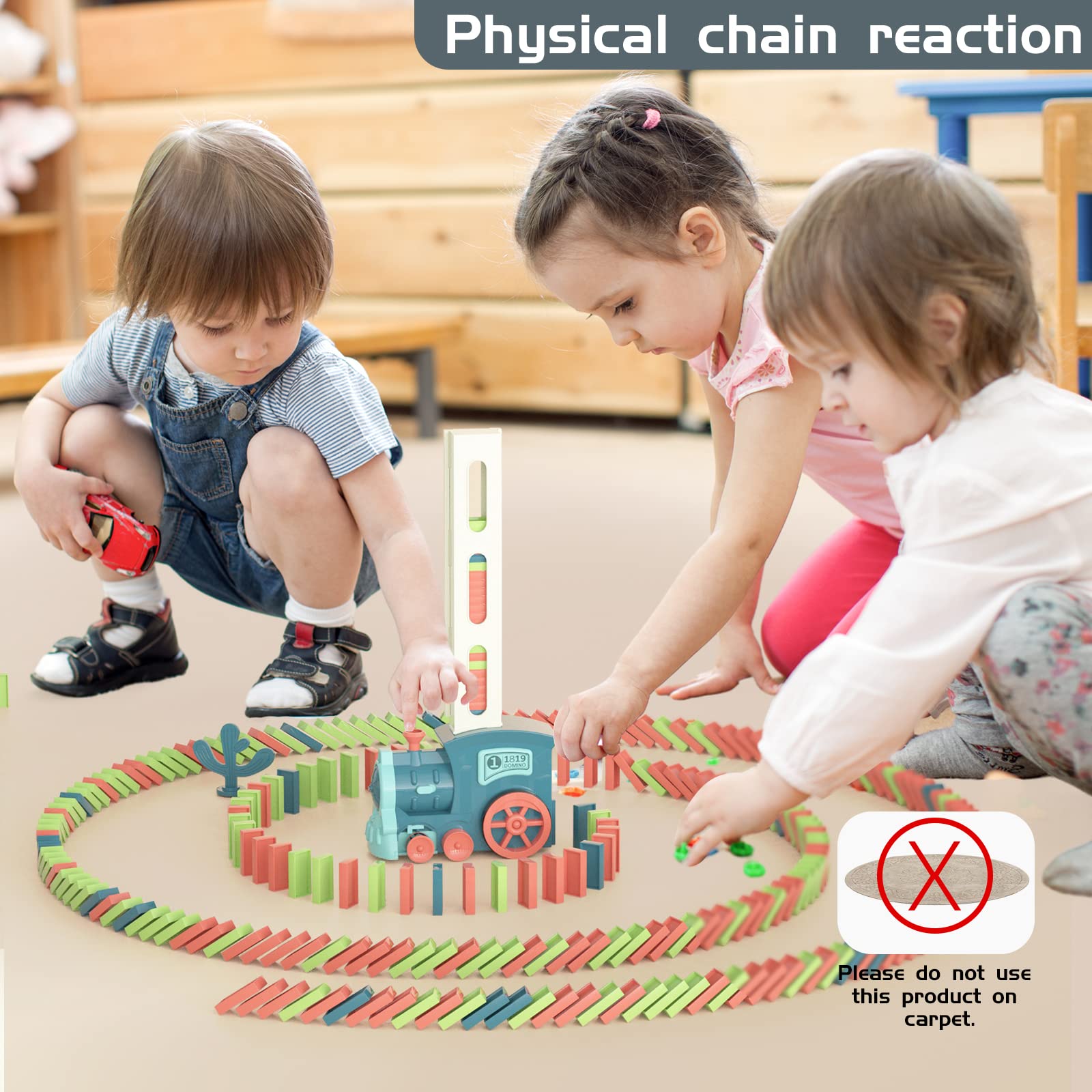 Foto 3 pulgar | Venta Internacional - Juguete Prephy De Domino Train, 180 Unidades, Apilable Automáticamente Durante Más De 3 Años