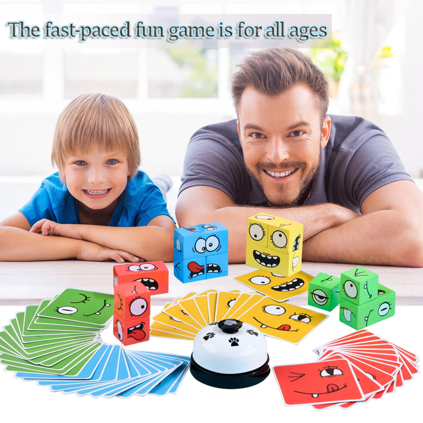 Foto 6 pulgar | Venta Internacional - Juego De Rompecabezas Varbertos Wooden Face Changing Magic Cube Kids