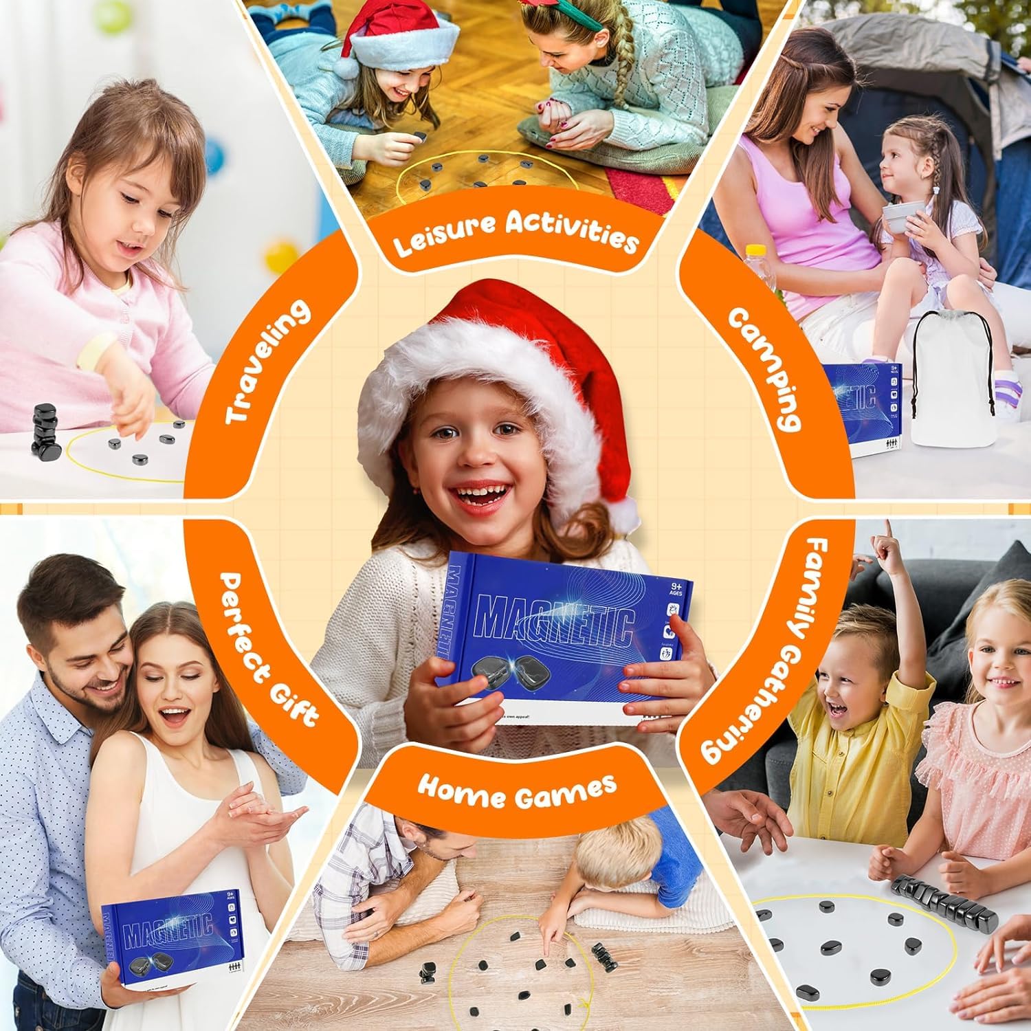 Foto 7 pulgar | Venta Internacional - Juego De Ajedrez Magnético Leshp 2024 Con Piedras Para Niños Y Adultos