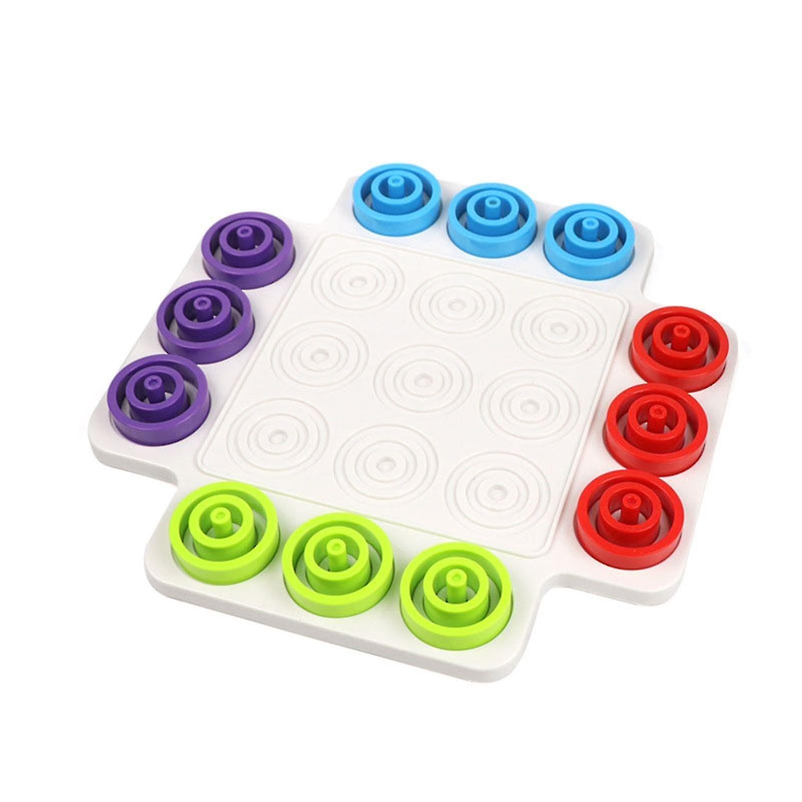 Foto 2 pulgar | Venta Internacional - Juego De Ajedrez Circular, Tablero De Ajedrez Educativo Para Padres De Niños