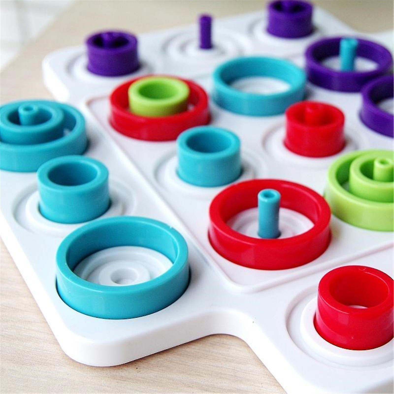 Foto 5 pulgar | Venta Internacional - Juego De Ajedrez Circular, Tablero De Ajedrez Educativo Para Padres De Niños